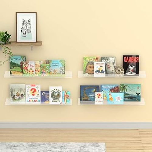 Acrylic Floating Bookshelf
