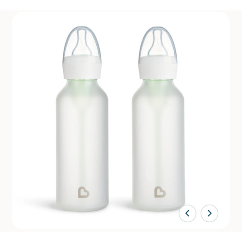 Bond® Silicone Glass Bottle 4oz or 8oz, 2pk | Munchkin