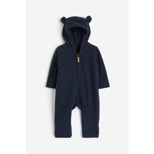 HOODED FLEECE JUMPSUIT