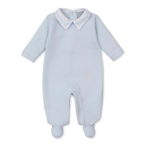Jacquard Collared  Footie, Sweet Homecoming