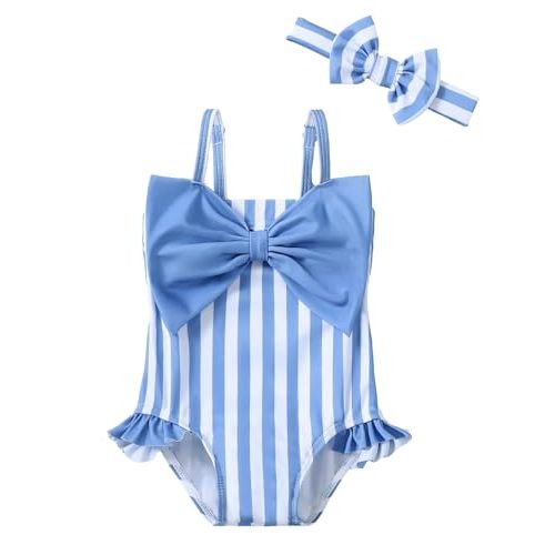 Mioglrie Toddler Baby Girl Swimsuit Infant Bathing Suits Summer Beach Swim Suit Newborn One Piece Swimwear for Girls