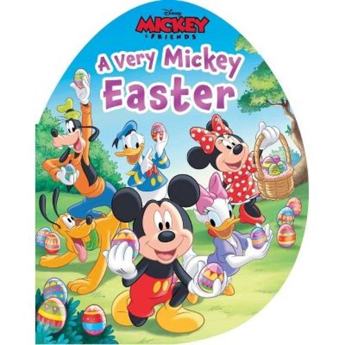 Disney Mickey & Friends: A Very Mickey Easter - (Shaped Board Books) by Delaney Foerster (Board Book)
