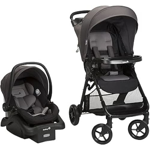 Safety 1st Smooth Ride Travel System Stroller and Car Seat OnBoard 35 LT - Efficient Infant Car Seat Stroller and Infant Car Seat and Stroller Combo, Monument
