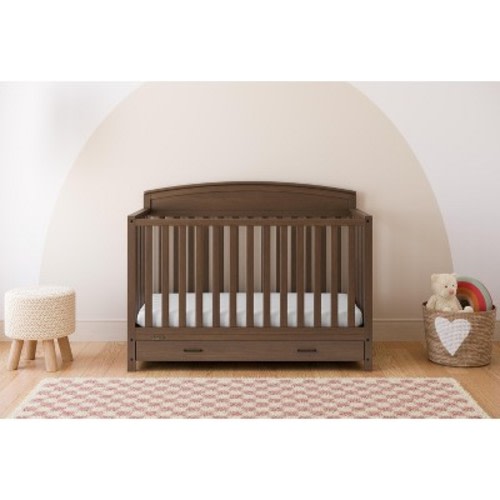 Graco Benton 5-in-1 Convertible Crib with Drawer - Hazelnut