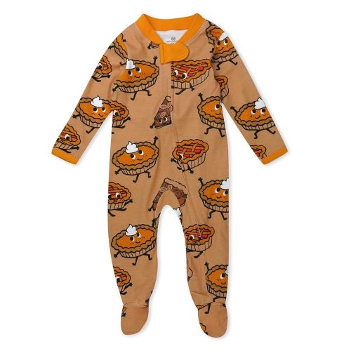 HonestBaby Baby Celebration Sleep & Play Footed One-Piece Pajama Sleeper 100% Organic Cotton