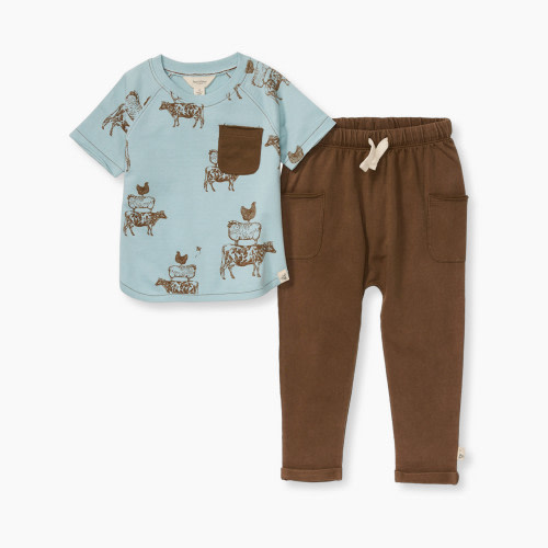 Burt's Bees Baby Stacked Farm Animals Set - Stacked Animals, 6-9 M
