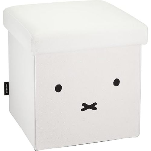Okato Storage Stool Storage Box Chair Ottoman Miffy White
