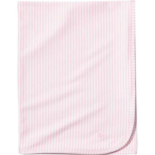 Pima Cotton Baby Blanket, Pink Stripes - Petite Plume | Maisonette