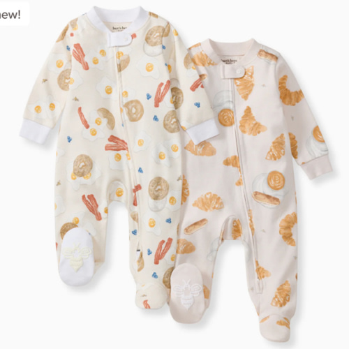 Eggs & Coffee Organic Sleep & Play 2 Pack – Burt's Bees Baby
