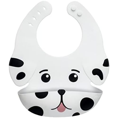 melii Silicone Weaning Bib for Babies & Toddlers, Large Food Catcher