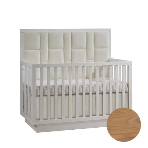 Natart Como Crib-To-Double With Upholstered Panel Boucle Beige - Wheat