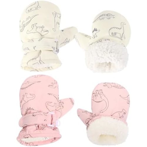 Baby Toddler Mittens, Boys Girls Winter Outdoor Gloves, Kids Easy-On Fleece Warm Mitterns