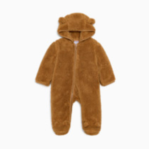 Small Story High-Pile Fleece Bunting - Hazelnut, 0-3 M