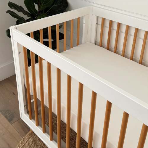Stretch Crib Sheet, Cloud White