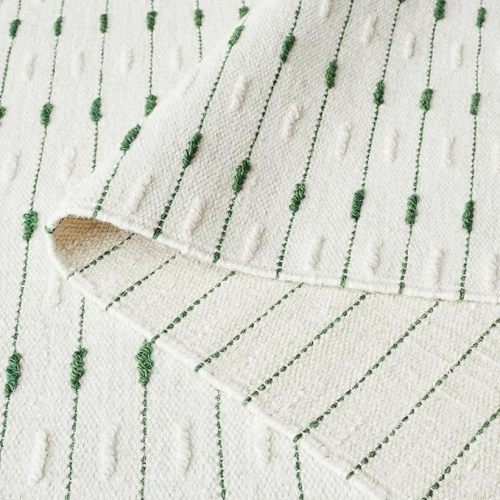 Martha Stewart SAFAVIEH x Collection Area Rug - 8' x 10', Green & Ivory, Handmade Wool, Ideal for Living Room, Bedroom, Dining Space (MSR9625Y)