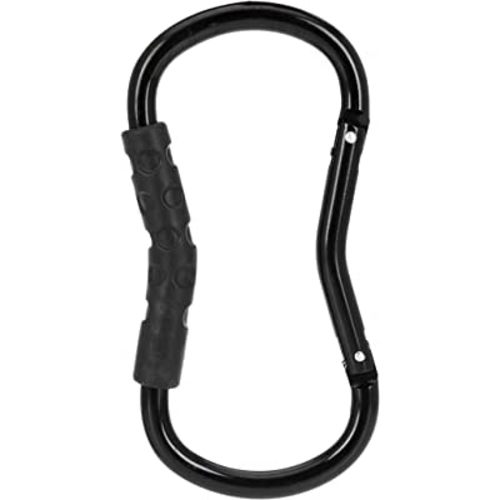 Nuby Baby Stroller Hook for Diaper Bag - Handy Hook Baby Stroller Accessory - Easy Grip Clip - Black