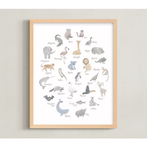 Minted® ABC Animals Wall Art by Dani Lugato