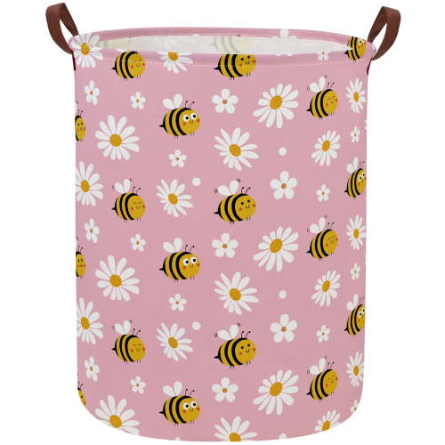 Kids Laundry Hamper Bee Hamper for Nursery Boy and Girl Kids Hamper Cute Storage Basket Organizer Room Decor for Home( Bee)