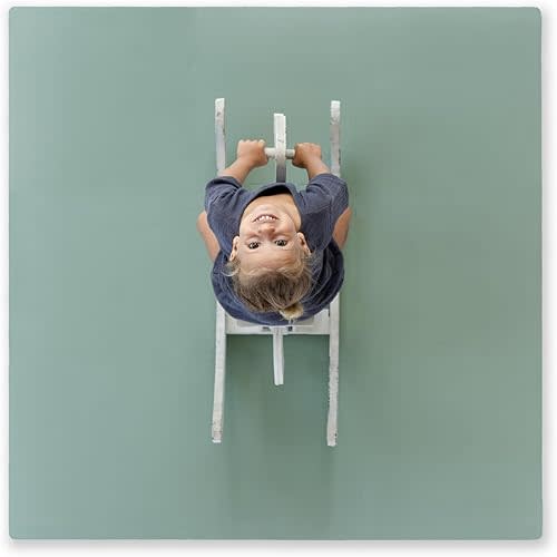 Toddlekind Solid Color Foam Play Mat 4x4 Baby Playmat. Stylish, Non-Toxic, Odorless, Plain Design Puzzle Play Mat 0m+ Sage Moss (Green)