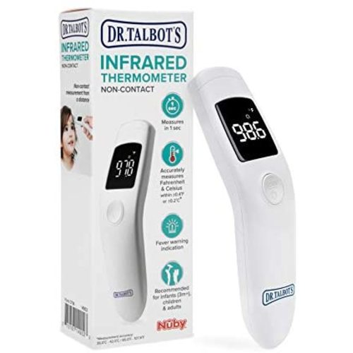 Dr. Talbot's Non-Contact Infrared Thermometer with Led Screen, White