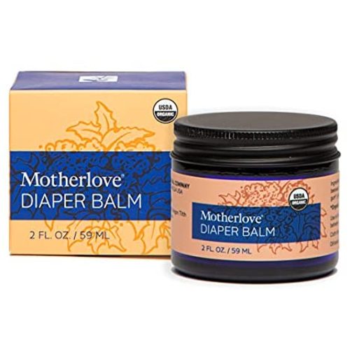 Motherlove Diaper Balm (2oz) Organic Diaper Rash Cream—Soothes Irritation & Restores Yeast Balance—Cloth Diaper-Safe, Zinc Oxide- & Petroleum-Free—Non-GMO, Cruelty-Free