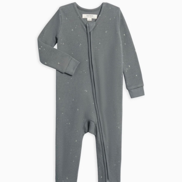 Lane Waffle Knit Zipper Sleeper