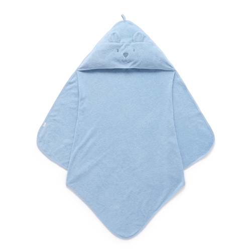Blue Hooded Bear Towel - Baby Homewares - Purebaby - Purebaby