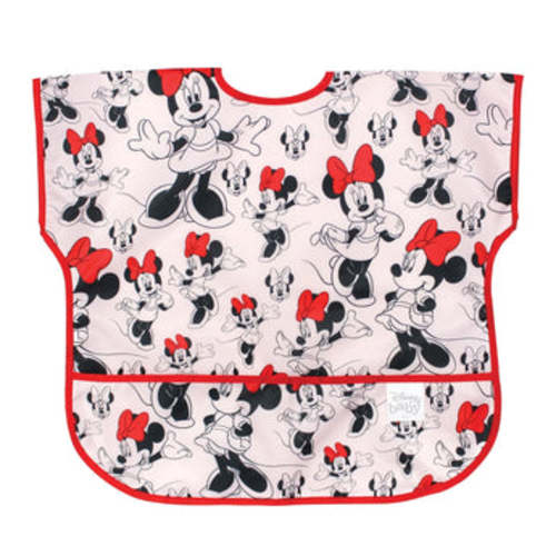 Minnie Mouse Short Sleeve Junior Bib for Baby & Toddler Ages 1-3 | Bumkins Baby