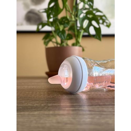 Sippy Spout Nipples for Philips Avent Natural Baby Bottles, My Grippy Spout Sippy Cup and Natural Trainer Sippy Cup, 4-Count, Soft Spout, Food Grade Silicone, BPA-Free, Convert to Sippy Cup, 4+ months