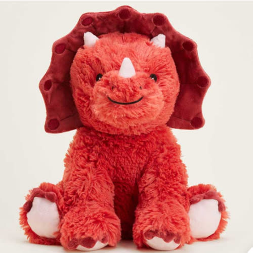 Red Triceratops Warmies | Microwavable Red Triceratops Warmies Stuffed Animal | Warmies USA