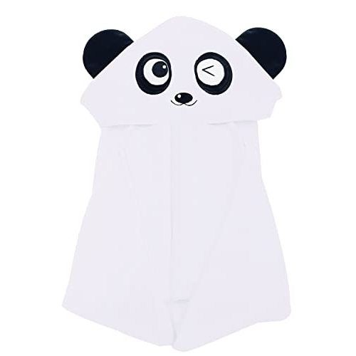 Premium Bamboo Baby Bath Towel – Ultra Soft Organic Hypoallergenic Baby Hooded Towels for Babies - Newborn Essential Cute White Panda-Perfect Baby Registry Gifts for Boy Girl