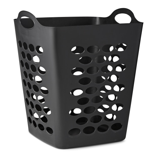 Mainstays Flexible Black Laundry Hamper, 20"