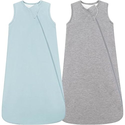 HAPIU Rayon Made from Bamboo Winter Baby Sleep Sack 2.5 TOG, 2-Way Zipper YKK, Warm Quilted Wearable Blanket