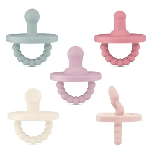 Ryan & Rose Cutie PAT Pacifier Teether (Starter Kit, Blossom)