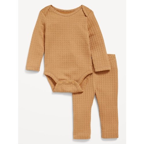 Jacquard-Knit Bodysuit and Leggings Set for Baby
