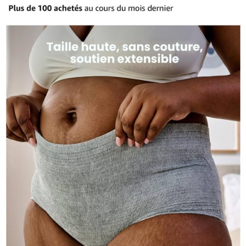 Frida Mom Lot de 8 sous-vêtements jetables taille haute post-partum | Super doux, extensible, respirant, évacuant l'humidité, sans latex, standard