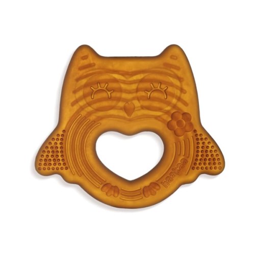 haakaa Silicone Owl Teether,Food-Grade Smiling Teething Toy for Infants, Soft Chew Toys for Babies, BPA Free, Toy for 3 Months+