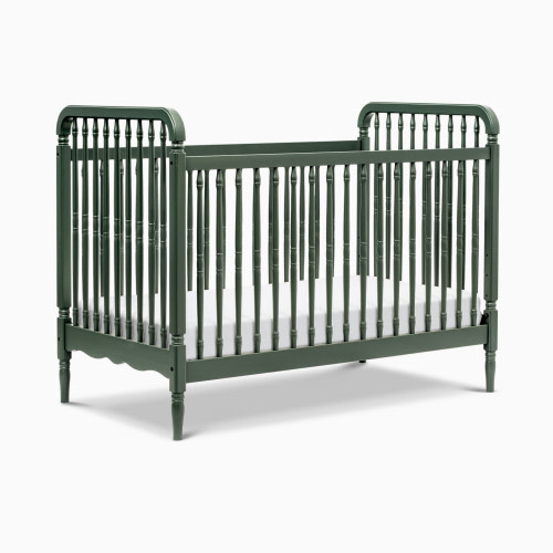 Namesake Liberty 3-in-1 Spindle Crib with Toddler Bed Conversion Kit - Forest Green
