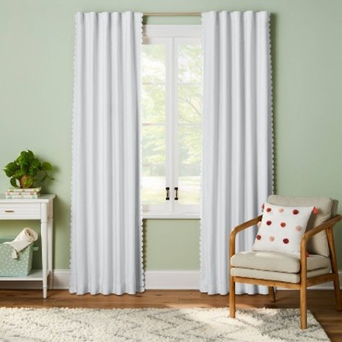 84" Scallop Blackout Kids' Panel Cream - Pillowfort™