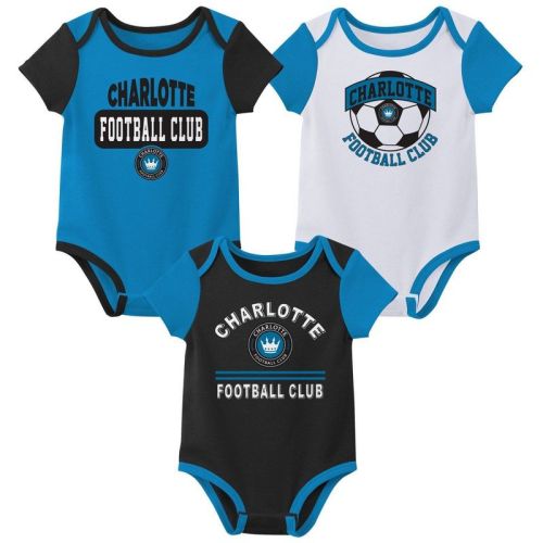 Mls Charlotte Fc Infant Boys' 3pk Bodysuit - 12m