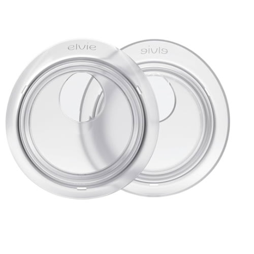 Elvie Catch Milk Collection Shells | Set of Two Discreet Leak-Protection Silicone Cups, Reuse Your Milk| Reusable Breast Shells Collect Up to 1oz | No More Wasted Milk or wasteful Breast Pads