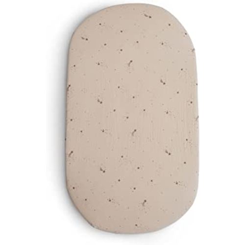 mushie Extra Soft Bassinet Muslin Crib Sheet | 30" x 16" (Falling Stars)