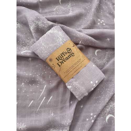 Zepp Baby Blanket, Muslin Wrap, Organic Cotton & Bamboo, Baby Gift, Muslin Baby Blanket, Baby Swaddle, Boho Nursery Style