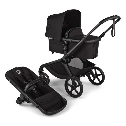 Bugaboo Kangaroo Stroller With Bassinet Black/Midnight Black
