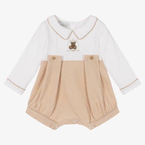 Beau KiD - Baby Boys Beige Teddy Shortie | Childrensalon