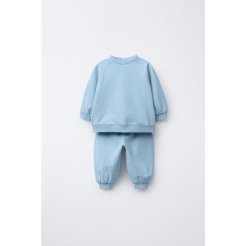 SWEATSHIRT AND JOGGER PANTS SET - Light blue | ZARA United States