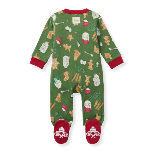 Burt's Bees Baby Organic Cotton Baby Holiday One Piece Footed Sleep 'N Play, Sizes Newborn-6/9 Months