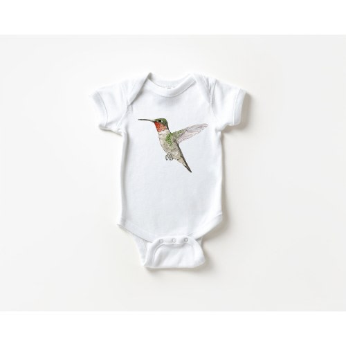 Hummingbird Onesie® – Personalized Bird Unisex Onesie® – Bird Baby Shower Gift – Bird Baby Clothes – Cute Baby Onesie®
