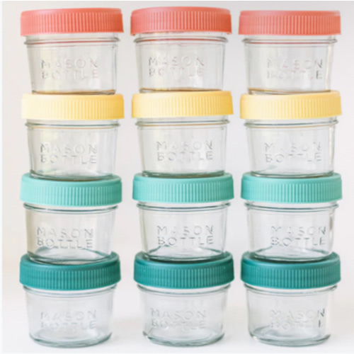 Breastmilk Storage Jar Set – Mason Bottle 4oz