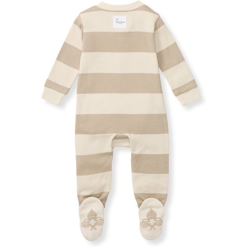 Burt's Bees Baby Boys' Organic Cotton Loose Fit Sleep and Play One-Piece Zip Front Footed Pajamas